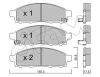 Bremsbelagsatz, Scheibenbremse Vorderachse CIFAM 822-791-1