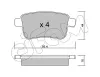 Bremsbelagsatz, Scheibenbremse Hinterachse CIFAM 822-814-0