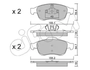 Bremsbelagsatz, Scheibenbremse Vorderachse CIFAM 822-817-0