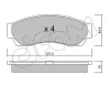 Bremsbelagsatz, Scheibenbremse Vorderachse CIFAM 822-896-0