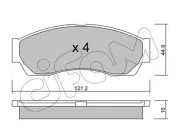 Bremsbelagsatz, Scheibenbremse Vorderachse CIFAM 822-896-0