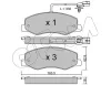 Bremsbelagsatz, Scheibenbremse Hinterachse CIFAM 822-900-0