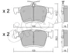 Bremsbelagsatz, Scheibenbremse Hinterachse CIFAM 822-951-0