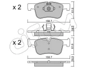 Bremsbelagsatz, Scheibenbremse Vorderachse CIFAM 822-960-0