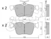 Bremsbelagsatz, Scheibenbremse Hinterachse CIFAM 822-981-0