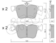 Bremsbelagsatz, Scheibenbremse Hinterachse CIFAM 822-981-0