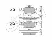 Bremsbelagsatz, Scheibenbremse CIFAM 822-986-0