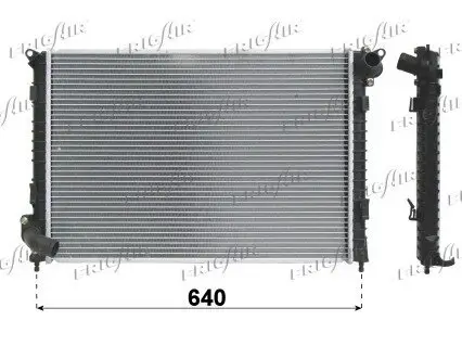 Kühler, Motorkühlung FRIGAIR 0102.3122