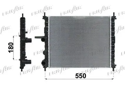 Kühler, Motorkühlung FRIGAIR 0104.3020 Bild Kühler, Motorkühlung FRIGAIR 0104.3020