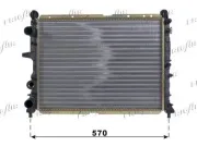 Kühler, Motorkühlung FRIGAIR 0104.3067