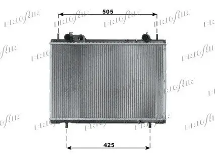 Kühler, Motorkühlung FRIGAIR 0104.3100 Bild Kühler, Motorkühlung FRIGAIR 0104.3100