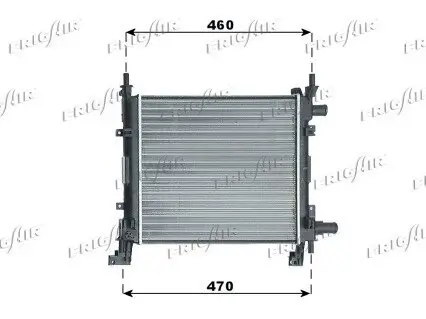 Kühler, Motorkühlung FRIGAIR 0105.3055 Bild Kühler, Motorkühlung FRIGAIR 0105.3055