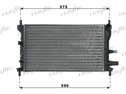 Kühler, Motorkühlung FRIGAIR 0105.3060