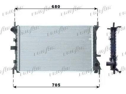 Kühler, Motorkühlung FRIGAIR 0105.3067
