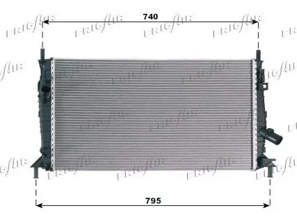 Kühler, Motorkühlung FRIGAIR 0105.3081 Bild Kühler, Motorkühlung FRIGAIR 0105.3081