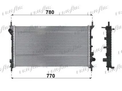 Kühler, Motorkühlung FRIGAIR 0105.3101 Bild Kühler, Motorkühlung FRIGAIR 0105.3101