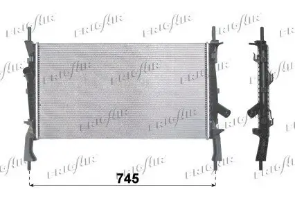 Kühler, Motorkühlung FRIGAIR 0105.3102