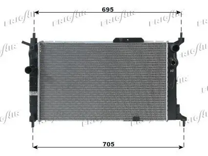 Kühler, Motorkühlung FRIGAIR 0107.2037
