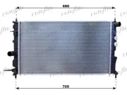 Kühler, Motorkühlung FRIGAIR 0107.3061
