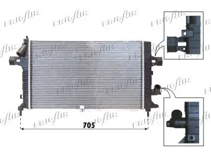 Kühler, Motorkühlung FRIGAIR 0107.3089