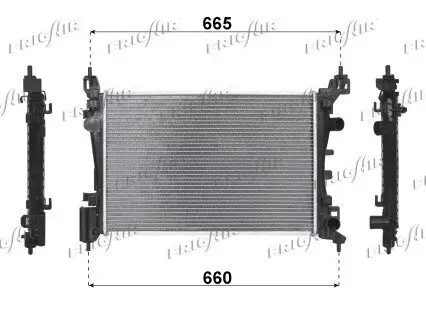 Kühler, Motorkühlung FRIGAIR 0107.3101