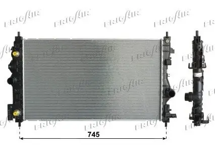 Kühler, Motorkühlung FRIGAIR 0107.3121 Bild Kühler, Motorkühlung FRIGAIR 0107.3121