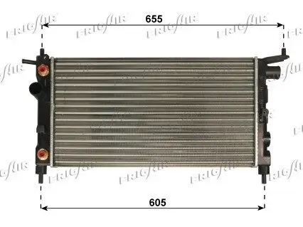 Kühler, Motorkühlung FRIGAIR 0107.3134 Bild Kühler, Motorkühlung FRIGAIR 0107.3134
