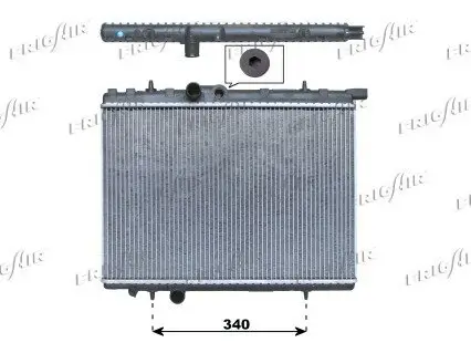Kühler, Motorkühlung FRIGAIR 0108.3036