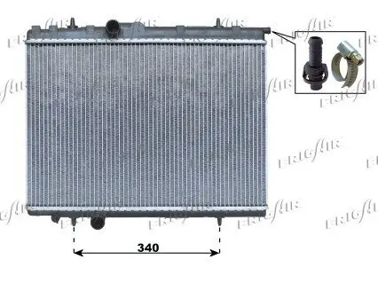 Kühler, Motorkühlung FRIGAIR 0108.3069