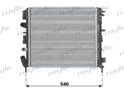 Kühler, Motorkühlung FRIGAIR 0109.3074 Bild Kühler, Motorkühlung FRIGAIR 0109.3074