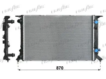 Kühler, Motorkühlung FRIGAIR 0110.3143