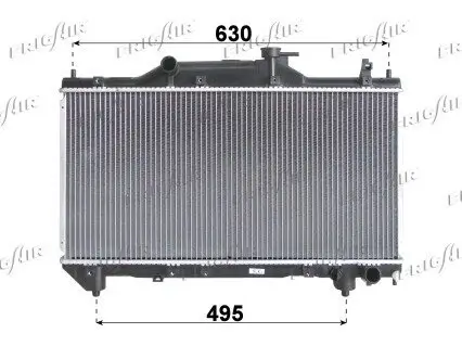 Kühler, Motorkühlung FRIGAIR 0115.3136 Bild Kühler, Motorkühlung FRIGAIR 0115.3136