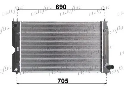 Kühler, Motorkühlung FRIGAIR 0115.3143 Bild Kühler, Motorkühlung FRIGAIR 0115.3143