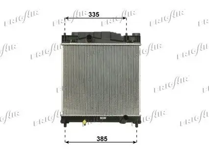 Kühler, Motorkühlung FRIGAIR 0115.3184 Bild Kühler, Motorkühlung FRIGAIR 0115.3184