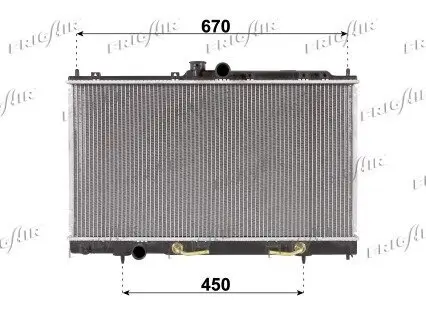 Kühler, Motorkühlung FRIGAIR 0116.3030