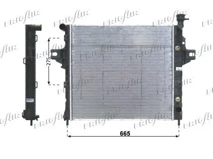 Kühler, Motorkühlung FRIGAIR 0118.3015