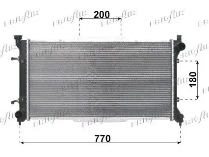 Kühler, Motorkühlung FRIGAIR 0124.3001 Bild Kühler, Motorkühlung FRIGAIR 0124.3001