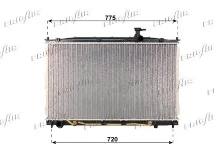 Kühler, Motorkühlung FRIGAIR 0128.3110 Bild Kühler, Motorkühlung FRIGAIR 0128.3110