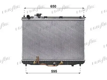 Kühler, Motorkühlung FRIGAIR 0133.3029 Bild Kühler, Motorkühlung FRIGAIR 0133.3029