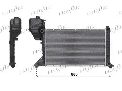 Kühler, Motorkühlung FRIGAIR 0206.2085 Bild Kühler, Motorkühlung FRIGAIR 0206.2085