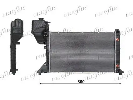 Kühler, Motorkühlung FRIGAIR 0206.2086