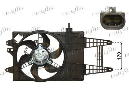 Lüfter, Motorkühlung 12 V FRIGAIR 0504.1076 Bild Lüfter, Motorkühlung 12 V FRIGAIR 0504.1076