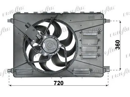 Lüfter, Motorkühlung 12 V FRIGAIR 0505.2027