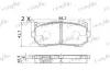 Bremsbelagsatz, Scheibenbremse Hinterachse FRIGAIR PD33.504 Bild Bremsbelagsatz, Scheibenbremse Hinterachse FRIGAIR PD33.504