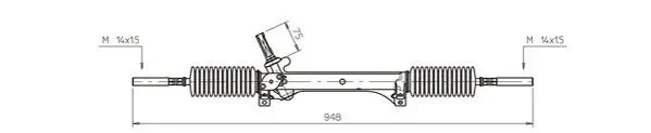 Lenkgetriebe GENERAL RICAMBI PE4040