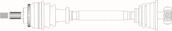 Antriebswelle Vorderachse links GENERAL RICAMBI RE3257 Bild Antriebswelle Vorderachse links GENERAL RICAMBI RE3257