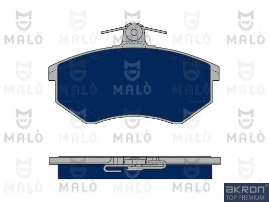 Bremsbelagsatz, Scheibenbremse Vorderachse AKRON-MALÒ 1050172 Bild Bremsbelagsatz, Scheibenbremse Vorderachse AKRON-MALÒ 1050172