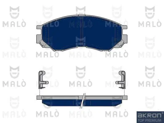 Bremsbelagsatz, Scheibenbremse AKRON-MALÒ 1050398 Bild Bremsbelagsatz, Scheibenbremse AKRON-MALÒ 1050398