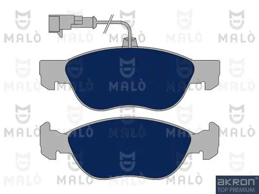 Bremsbelagsatz, Scheibenbremse Vorderachse AKRON-MALÒ 1050412 Bild Bremsbelagsatz, Scheibenbremse Vorderachse AKRON-MALÒ 1050412