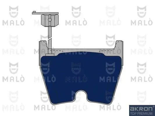 Bremsbelagsatz, Scheibenbremse Vorderachse AKRON-MALÒ 1050787 Bild Bremsbelagsatz, Scheibenbremse Vorderachse AKRON-MALÒ 1050787